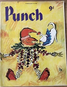 Quentin Blake PUNCH MAGAZINE July 20, 1960 BEACH SHELLS SAND - Imagen 1 de 6