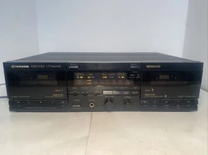 Vintage Pioneer CT-W600R Auto Reverse Dual Tape Cassette Deck Player - TESTED - Picture 1 of 9