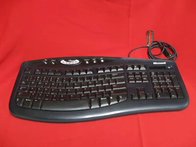 Microsoft Comfort Curve USB Keyboard 2000 v1.0 1047 Ergonomic KU-0459 TESTED - Image 1 of 4