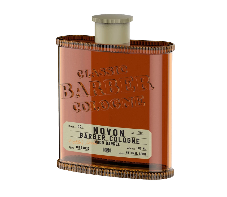 6,46€/100ml Novon Professional Barber Cologne - Wood Barrel - Aftershave 185ml