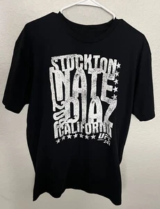 UFC Nate Diaz Stockton Own The Ultimate Fighter Black T Shirt L Tee - Picture 1 of 2