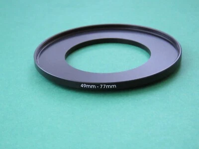 49mm-77mm 49-77 Stepping Step Up Male-Female Filter Ring Adapter 49mm-77mm  - Image 1 of 2