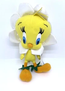 Looney Tunes 10 Zoll Tweety Vogel verkleidet als Gänseblümchenblume Plüschtier - Bild 1 von 12
