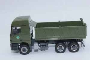 Herpa 747004 MB Actros L 96 Baukipper-LKW Bundeswehr Kipper LKW 1:87 H0 NEU OVP - Bild 1 von 6