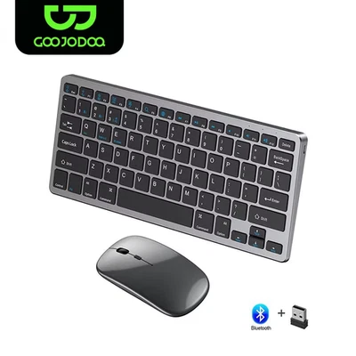 Teclado Inalámbrico Bluetooth 5.0 y 2.4G Mini Multimedia Teclado Bluetooth para Portátil - Imagen 1 de 4