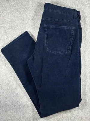 J Crew 770 Corduroy Pants Mens 32x32 Navy Blue Slim Preppy Cords - Image 1 of 4