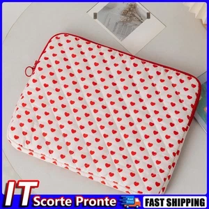 Custodia per laptop trapuntata 15 pollici borsa per laptop custodia per laptop f - Afbeelding 1 van 7