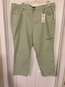 Gloria Vanderbilt-  Amanda Slimming Stretchy Jeans 22WS, color: Matcha Latte - Picture 1 of 17