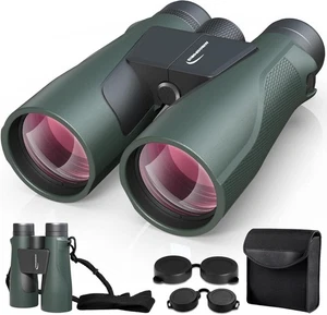 Aurosports 15x56 Binoculars HD Large View Binoculars Clear Low Light Vision Gree - Picture 1 of 12