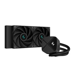DeepCool LS520S Zero Dark All in One Liquid CPU Kühler, 240mm Radiator, 2 x 120m - Bild 1 von 6