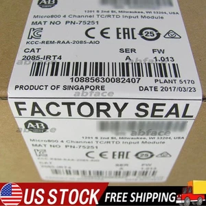 Allen Bradley 2085-IRT4 Micro800 4Channel Analog TC/RTD Input Module US Free Tax - Picture 1 of 7