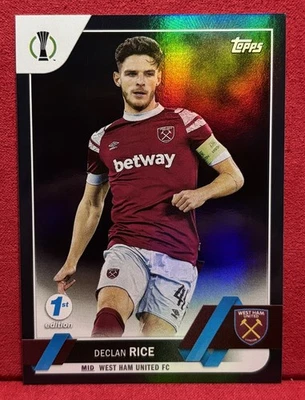2022-23 Topps Chrome 1st Edition Black Declan Rice West Ham Arsenal /10 MINT! - Image 1 of 2