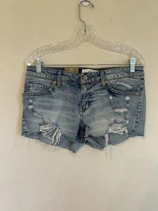 BKE Denim Buckle Jeansshorts Damen 28 Stella Low Rise Distressed Slim Fit - Bild 1 von 5