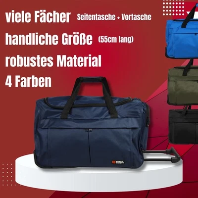 ~~ kleine Reisetasche mit 2 Rollen 55cm 49 Liter handlich robust Reisetrolley ~~ - Bild 1 von 3