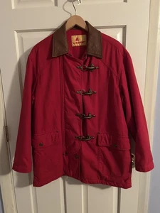 Sehr seltene Vintage 80er Lizwear rote Scheunenjacke Karabinerverschlüsse - Bild 1 von 8