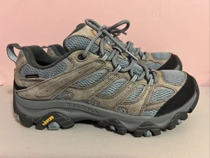 Women’s Merrell Blue Hiking Shoes Size 8.5 Wide Vibram Soles - Picture 1 of 7