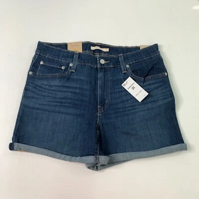 Levi's Women's Shorts 12 Mid Length Blue Jean Denim Cuffed Shorts 12 W31 - Image 1 of 4