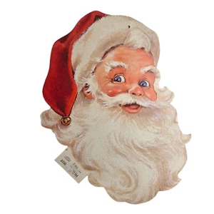 Vintage Weihnachten Weihnachtsmann gestanztes Dekor Gibson Grüße Inc USA 14" Neu aus altem Lagerbestand - Bild 1 von 9