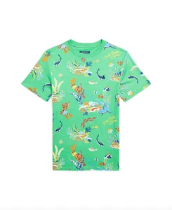 Polo Ralph Lauren Boys Green Polo Bear Cotton Jersey T-Shirt Size XL(18-20) NWT - Picture 1 of 5