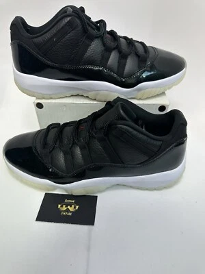 Nike Air Jordan 11 Retro Bajo '72-10' Negro Vela AV2187-001 Hombre Talla 12 Sin Tapa Foto 1 de 4