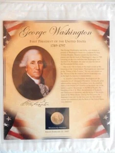 * Panel de dólares presidenciales George Washington 2007 #U108 - Imagen 1 de 6