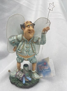 Russ “Wishkins” Fairy Doug Harris aging body builder health figurine with tag - Picture 1 of 5
