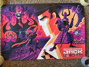 SDCC 2017 Mondo Samurai Jack Variant Poster Autographed by Tom Whalen - Picture 1 of 4