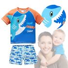 Toddler Boys 2 Piece Swimsuits Short Sleeve Print Top Shorts Cartoon Style Suit