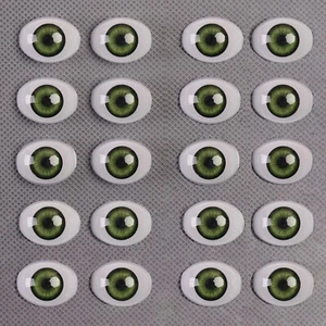 10 pares de globos oculares verdes ojos acrílicos para muñeca bebé renacido de 20"-22" kit reparación hágalo usted mismo - Imagen 1 de 7