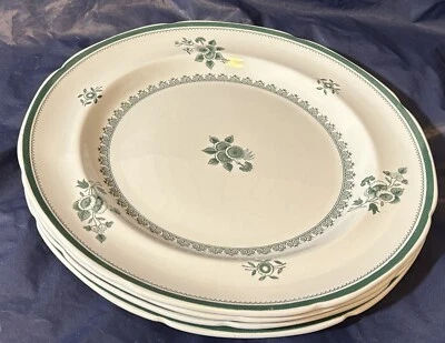 4 platos de cena Copeland Spode Spodes Gloucester verde 10,25" Foto 1 de 4
