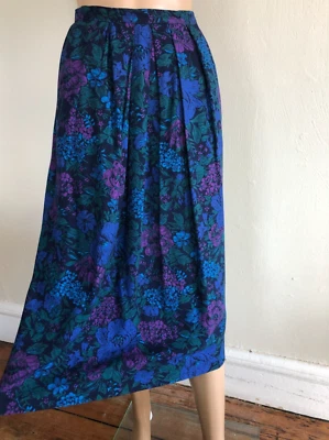 Falda De Colección Años 80 Country Sophisticates por Pendleton Talla 6 Floral Cottagecore EE. UU. Foto 1 de 4