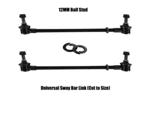 Universal Adjustable Sway Bar Link Pair 320mm Max | 12mm Stud Cut to Size - Bild 1 von 9