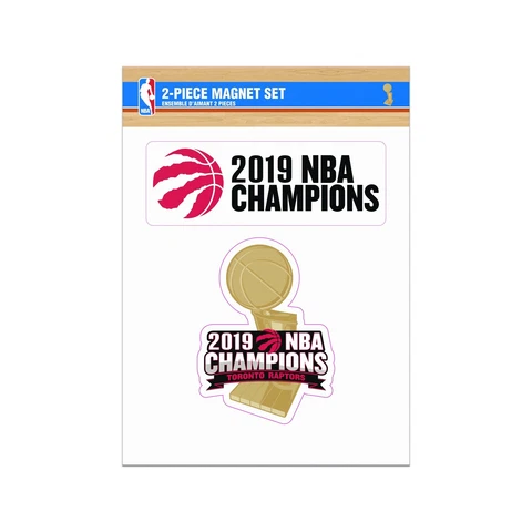 Toronto Raptors 2019 NBA Finals Champions Basketball Collectors 2 Piece Magnet Cover