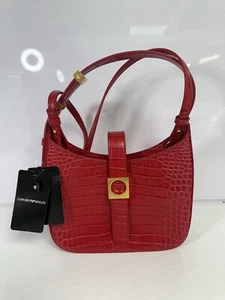 EMPORIO ARMANI Handtasche Borsa Hobo rot ORIGINAL UVP 490€ #F17 - Bild 1 von 7