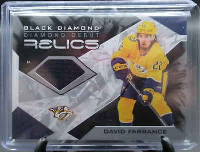 2021-22 BLACK DIAMOMD DAVID FARRANCE DIAMOND DEBUT RELICS JERSEY #DD-DF - Image 1 of 2
