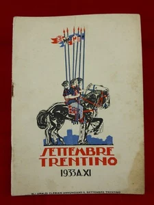 Libretto a.XI Settembre Trentino Gli Heraldi Clesiani Annunciano 1933 Trient - Bild 1 von 5