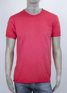 CENSURED T-SHIRT GIRO COLLO CON BORDI A TAGLIO VIVO IN VARI COLORI DYED VINTAGE - Foto 1 di 4