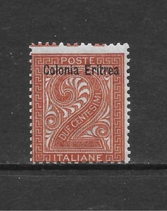 ERITREA SCOTT 2 MLH FINO - 1892 2c ORG MARRÓN EDICIÓN ITALIANA CON SOBREIMPRESIÓN - Imagen 1 de 2