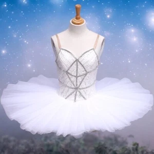 Tutú de ballet panqueque flor hada ropa de baile bailarina profesional adulta niña - Imagen 1 de 4