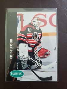 1991-92 Ed Belfour Parkhurst Hockey Chicago Blackhawks