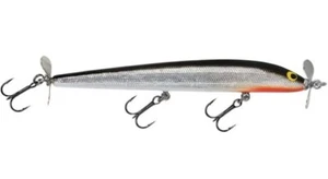 Señuelo Bagley Bang O Twin Spin 5 - lámina plateada trasera negra - 5 1/4" - 3/8 oz - Imagen 1 de 1