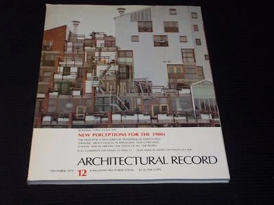 1979 DECEMBER ARCHITECTURAL RECORD MAGAZINE - NEW PERCEPTIONS COVER - E 5970 - Image 1 of 2