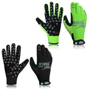 Winter Cycling Bike Gloves Waterproof Thermal Windproof Warm Gloves Hi-Viz MTB - Picture 1 of 12