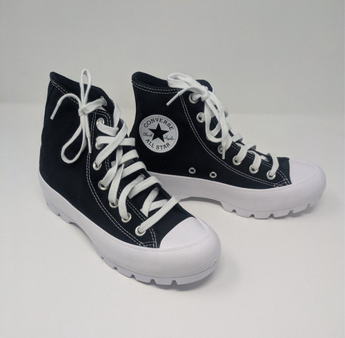 Scarpe da ginnastica Converse da donna Chuck Taylor All Star con tacco alto nere plateau