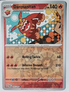 REVERSE HOLO Darmanitan 035/167 NM/M - Tarjeta Pokémon Twilight Masquerade - Imagen 1 de 2