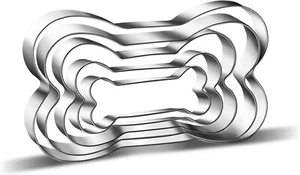 5 Pcs Stainless Steel Dog Bone Cookie Cutter Biscuit Cutter Mold for Dog Treats - Picture 1 of 8