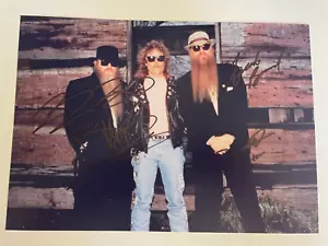 ZZ Top Billy Gibbons, Frank Beard, Dusty signed Autogramm - 8 x 12 Foto mit COA - Bild 1 von 6