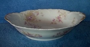 Theodore Haviland Limoges France 10 X 7 SERVING BOWL    Schleiger Pink Flowers   - Picture 1 of 4