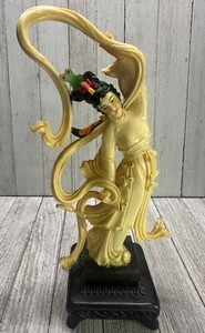 Vtg Vita Celluloid Style Geisha Asian Woman Figurine Made in Hongkong 10'' Tall - Picture 1 of 7