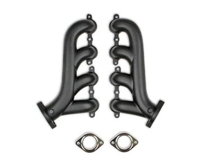 31730-3FLT Flowtech LS Swap Exhaust Manifolds - Black Ceramic Finish - Foto 1 di 11